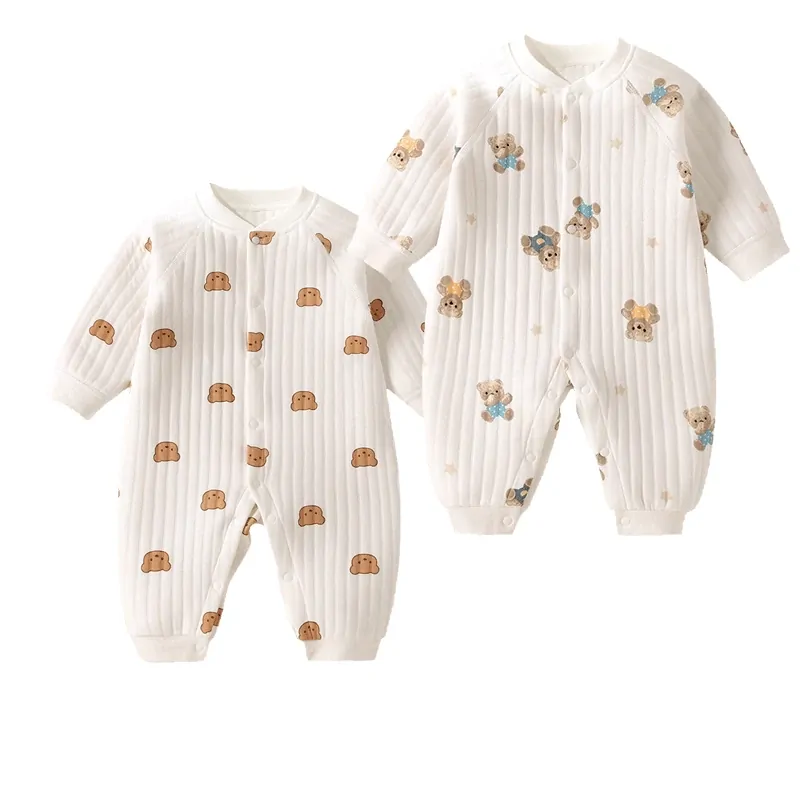 Jumpsuit Baby Clothes Newborn Suit Bodysuit &amp; One Piece 100% Cotton Solid Color Long Sleeve Rompers 5-day Shipping