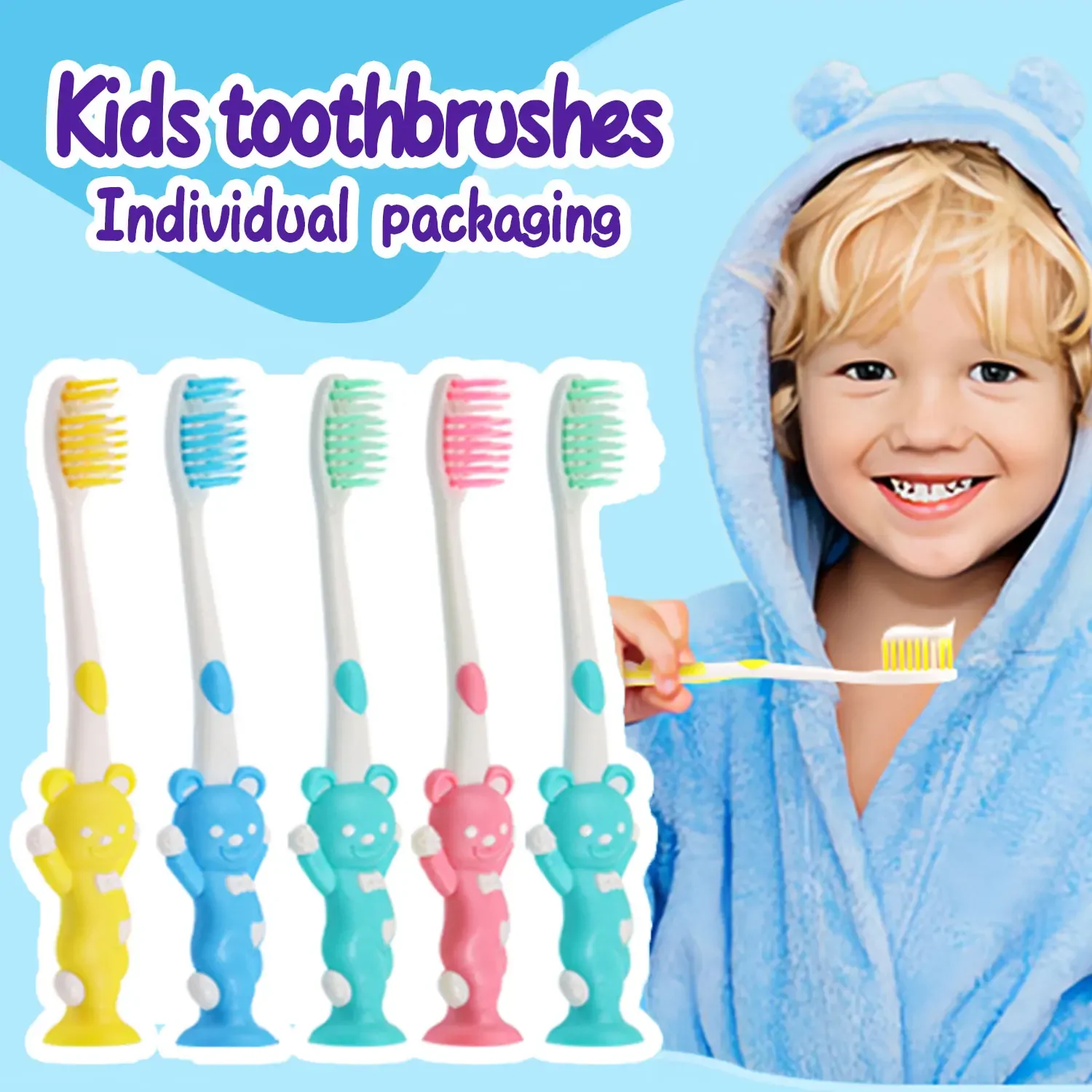 Ultra fine and soft children's toothbrush Million nano bristles children's toothbrush Baby finger trainer Individual packaging
