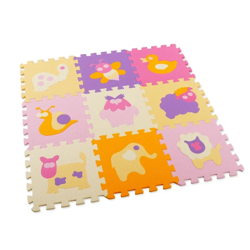 9PCS Baby Play Mat EVA Gyms & Playmats Cartoon Activities Mat for Baby Mats Splicing Tatame Playroom Mat Anti-shock Mat Gym Mat