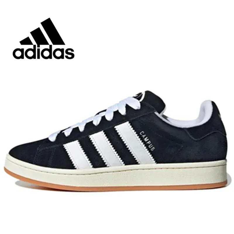 Adidas Campus Bold 00S Core Black Suede Skateboard Shoes For Men Woman Fashion Outdoor Comfortable Casual Sneaker AD06
