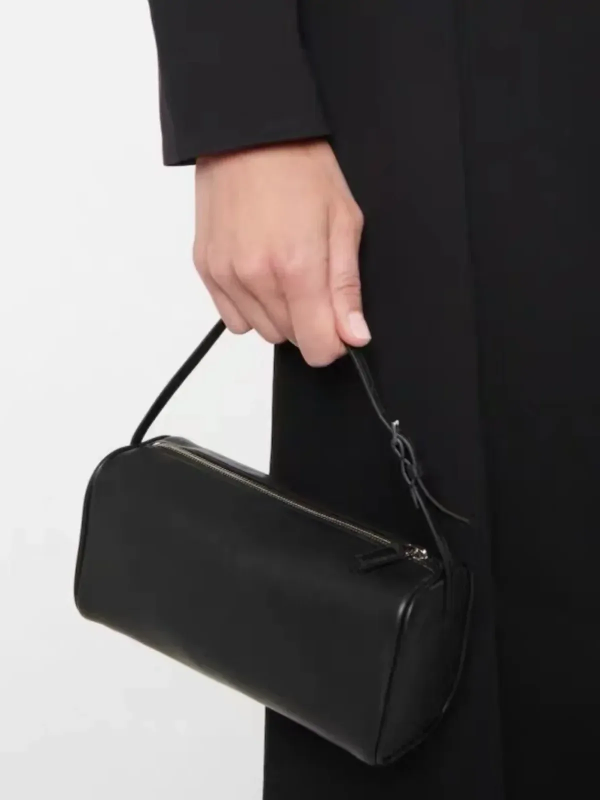 One-shoulder Armpit Pencil Case Mini Baguette Portable Leather Pen Holder Pillow Bag