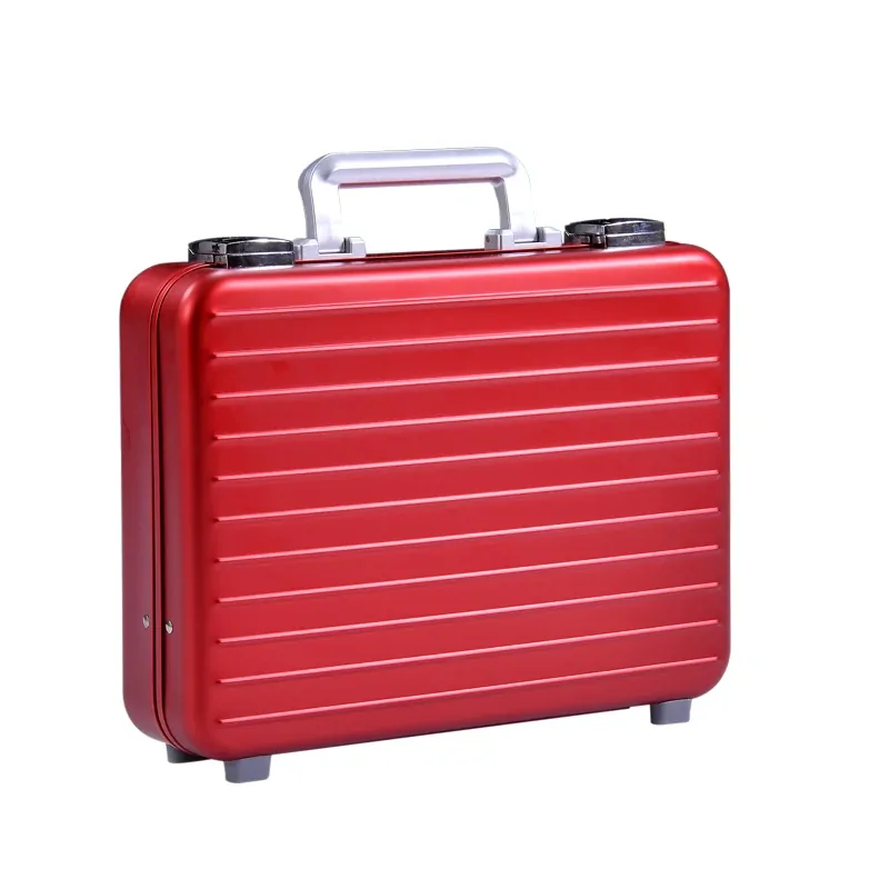 Aluminum Mini Breifcase Password Case Toiletry Tools Notebook Hard Case 13 14 Inch Laptop Business Carry on