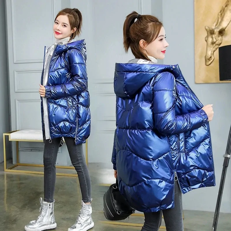 New Winter Jacket Parkas Women Coat Fur Collar Hooded Overcoat Female Jacket Parka Thick Warm Cotton Padded Outwear P997