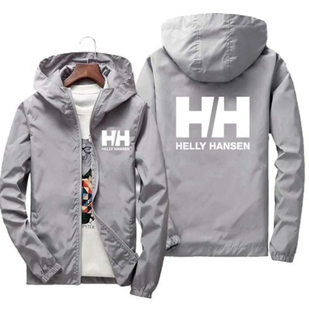 HH 2023 Men's waterproof windproof coat zipper Hoodie jacket quick drying outdoor windproof jacket raincoat sports warmth Sellin