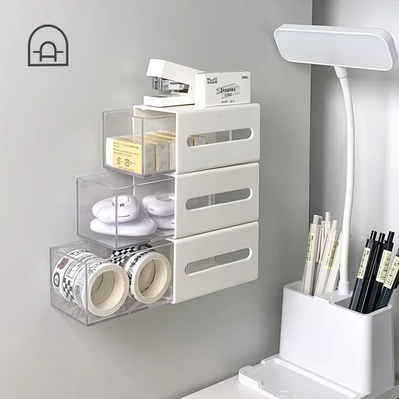 Cotton Foam Swab Storage Box Wall-Mounted Makeup Cosmetic Storage Organizer Jewelry Drawer Container Home Bathroom Pill Case