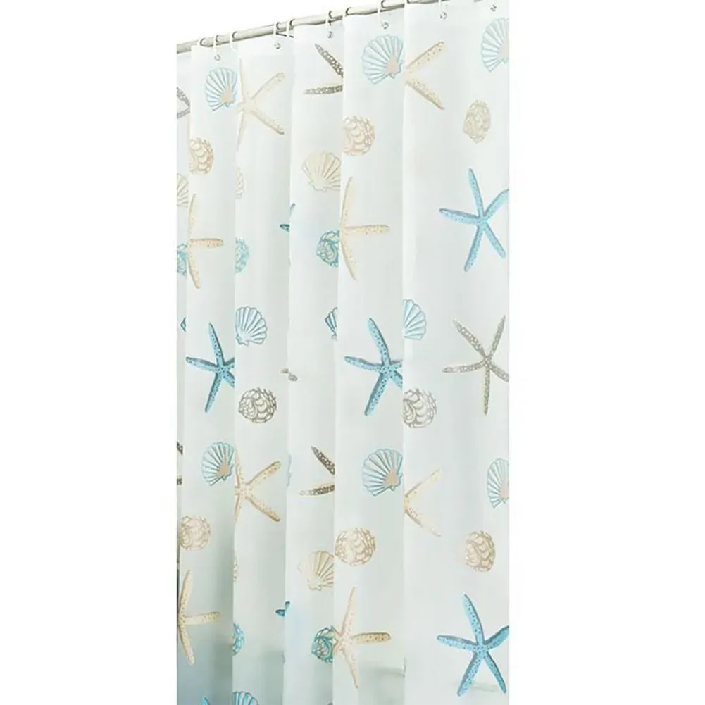 Waterproof Shower Curtain PEVA Fabric Bathroom Printed Small Curtain Waterproof Mildew Proof And Non-toxic Sunshade Shower Curta