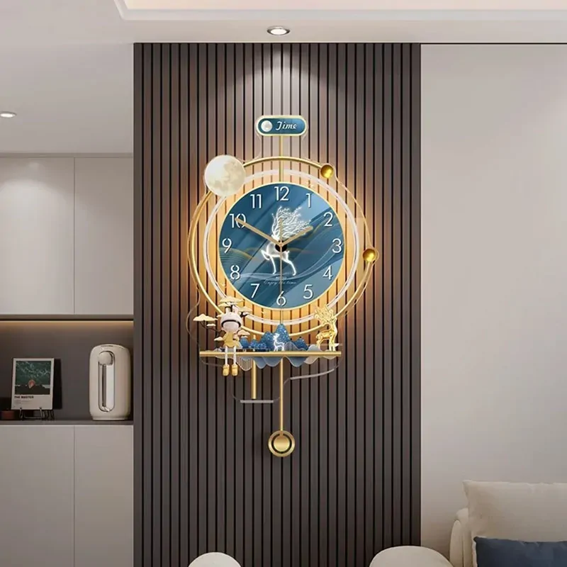 Modern Wall Clock - Silent Creative Nordic Style Aesthetic Design Home Living Room Decoration