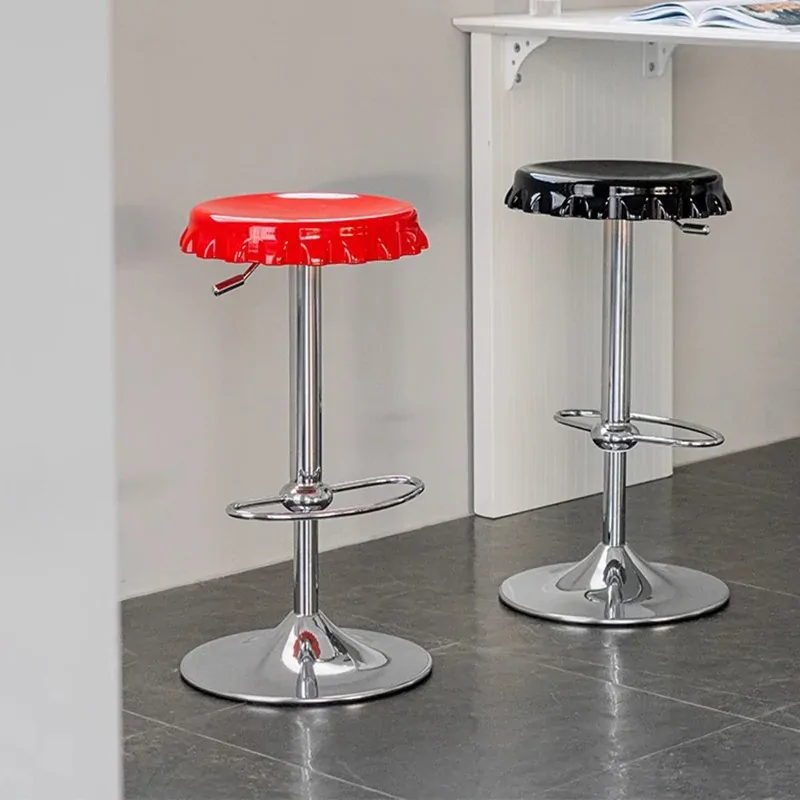 Counter Saddle Stool Barhocker Plastic Reception Desks Kitchen Island Chair Metal Dining Salon Barowe Krzesla Nordic Furniture