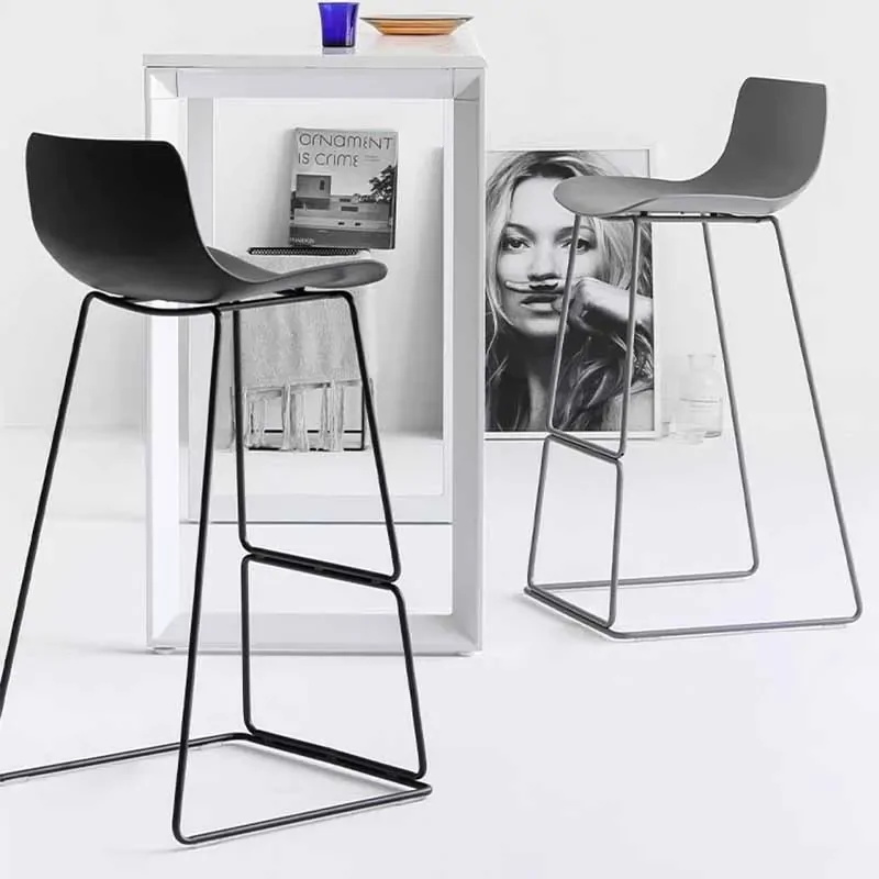 High Modern Bar Stools Counter Designer Outdoor Tall Relaxing Bedrooms Bar Chair Garden Plastic Taburete Alto Home Furniture