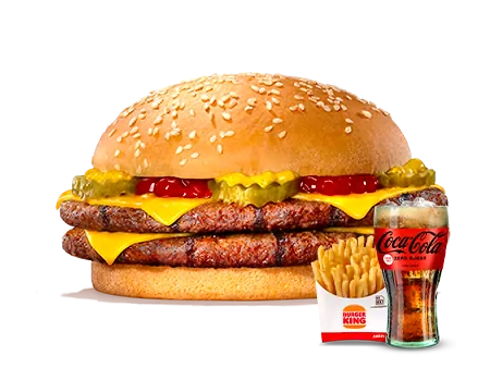 Mega Double Cheeseburger Menu