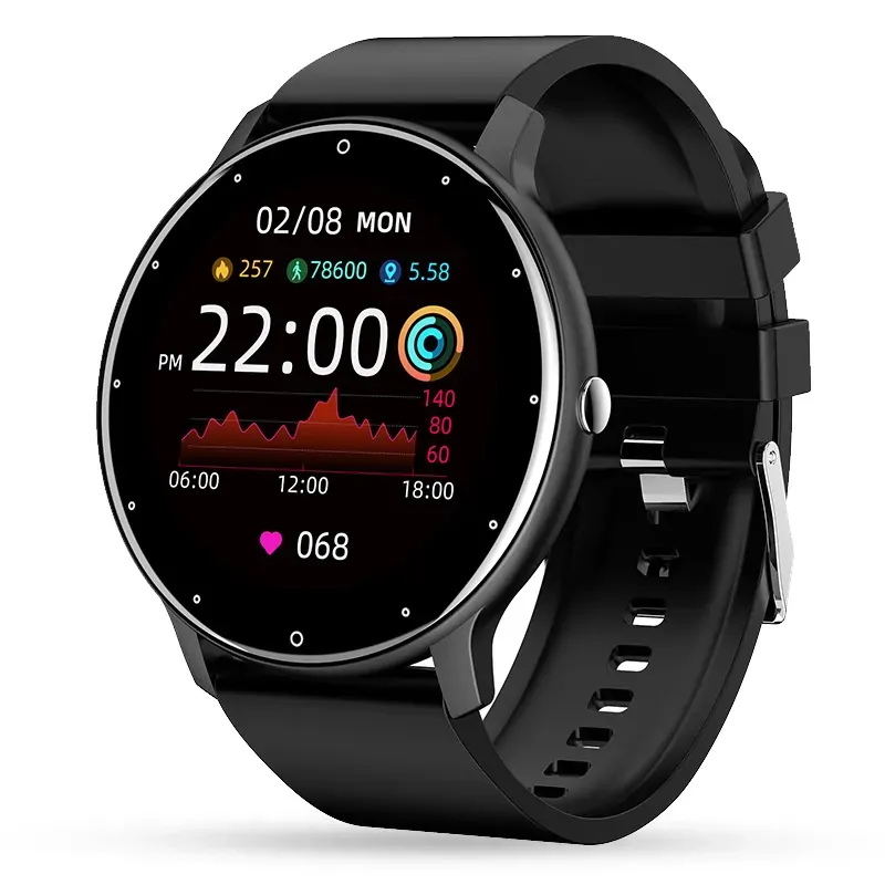 Round Screen Smart Bracelet Ssports Watch Weather Forecast Heart Rate Blood Pressure Message Reminder Watch