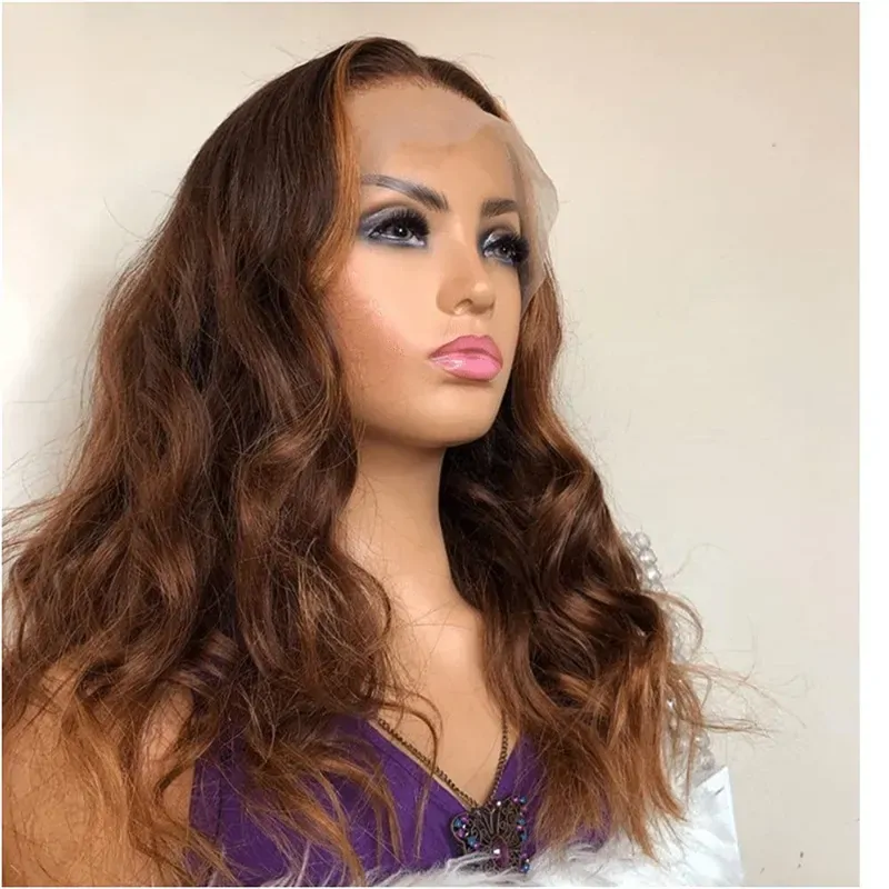 28inch Soft highlight Blonde Body Wave 13x4 Lace Front Wig European Jewish Human Hair Wig Glueless Preplucked For Women Deep