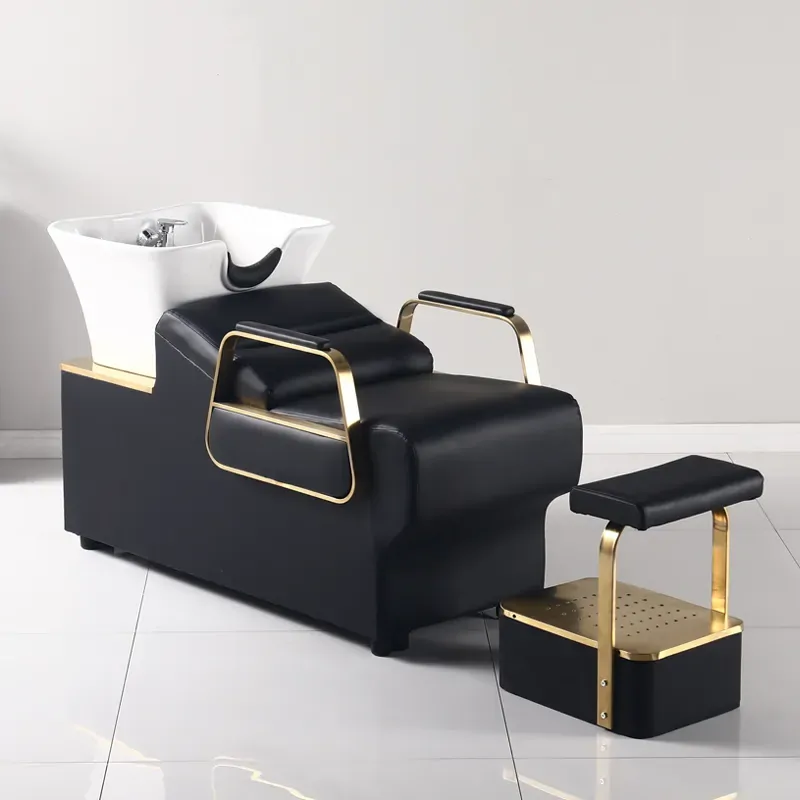 Water Circulation Spa Shampoo Chair Beauty Salon Washbasin Professional Hairdressing Chair Luxury Washing Stuhl Furniture XY50SC