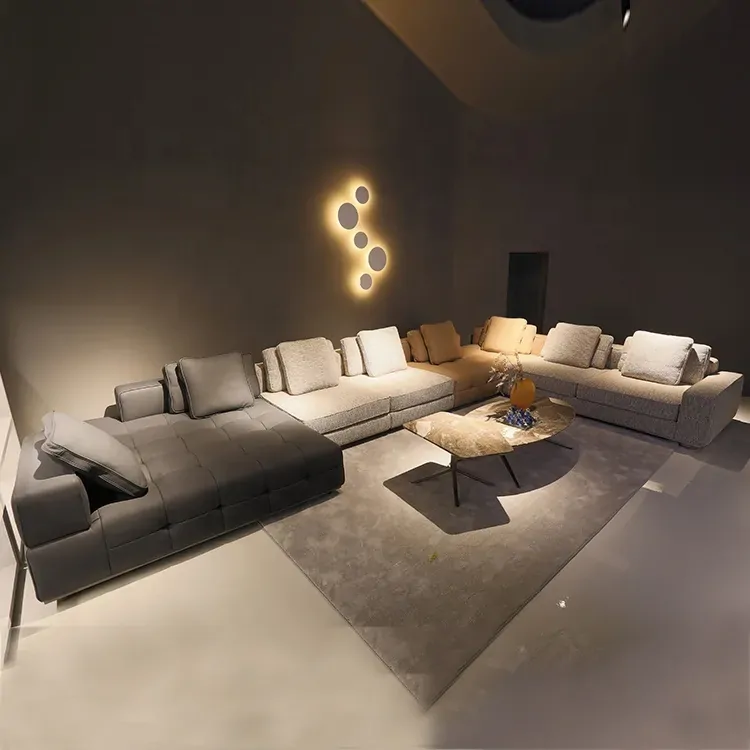 Hot Sale New Style Home Furniture Nordic Large Luxury Sofa Sets Fabric Living Room Furniture