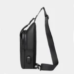 Men's Chest Pack Crossbody Bag Luxury Design Durable PU Leather Handbag Outdoor Chest Bag Men Handbag Shoulder Bag Messenger Bag - Image 5